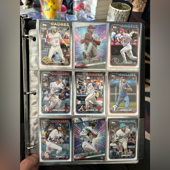 2024 Topps Series 1 All-Star Baseball 45-Card Binder-Shohei Ohtani Bobby Witt jr - Picture 2 of 10